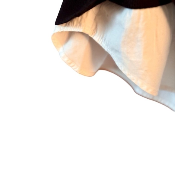 Cable & Gauge black sweater/white shirt 3/4 sleeves L - Picture 2 of 4